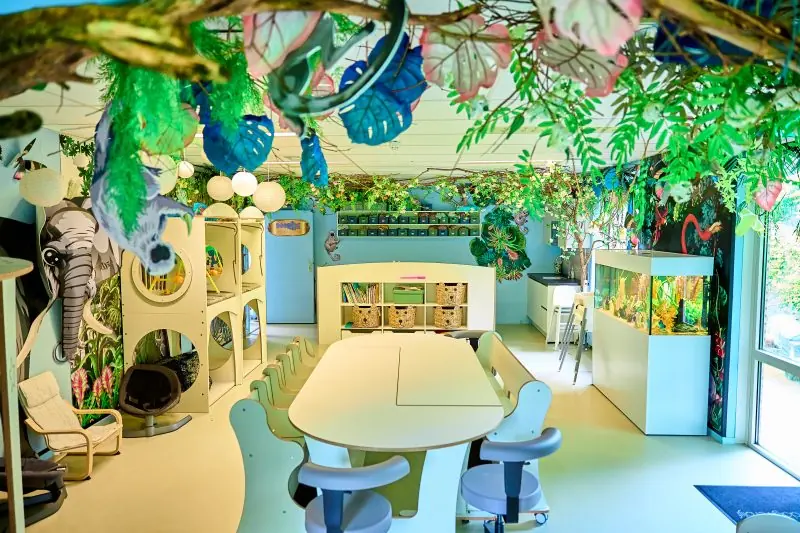 Speelhoek met olifant en jungle